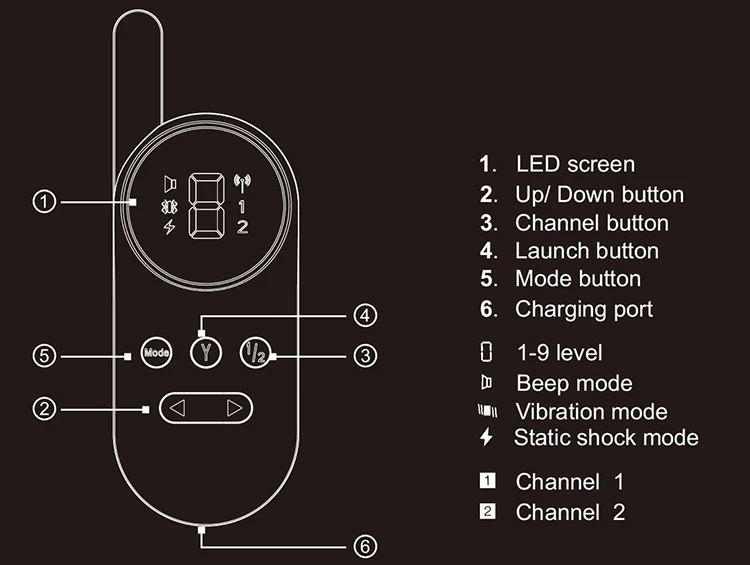 Newest Cheap Oem Humane Prong 300m Electric Dog Slave 1000ft Remote