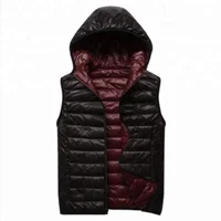 

Ready to ship Fast supply Mens hooded warm strengthen Winter down vest