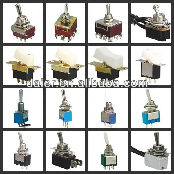 ON-ON 4P2T (4PDT) push switch for machine