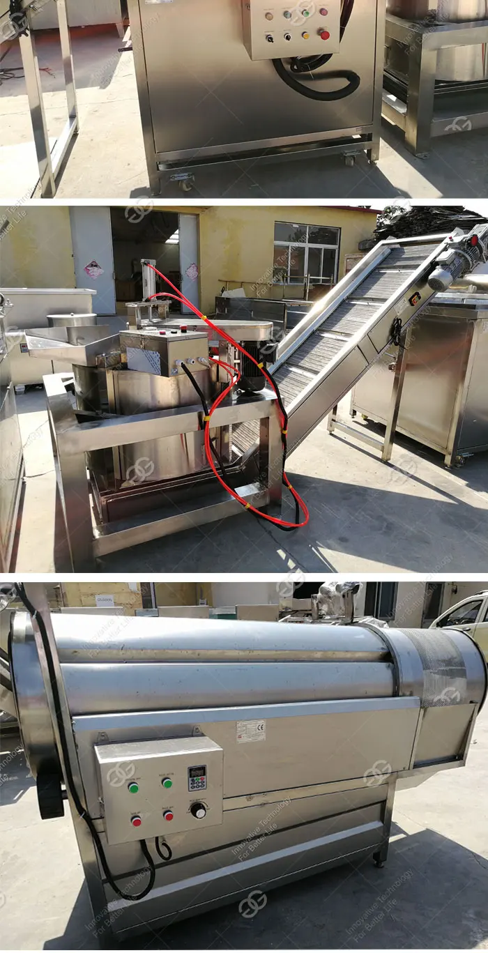 Small Scale Automatic Yam Slices Making Fruit Plantain Banana Crisps Processing Machine Potato Chips Production Line