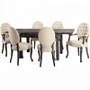 living room furniture sets 6 seater rectangular table luxury solid oak wood dining table set