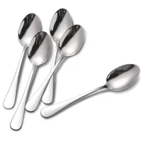 

Factory Bulk Handmade Silver Metal Spoons Stainless Steel Engraved Teaspoon