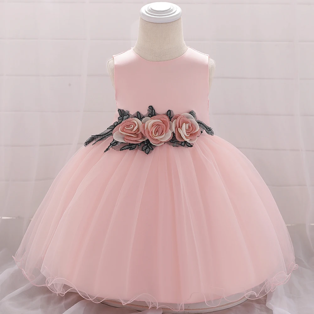 

Summer Fairy Newborn Princess Flower Fancy Infant Baby Girls Party Dresses L1881XZ