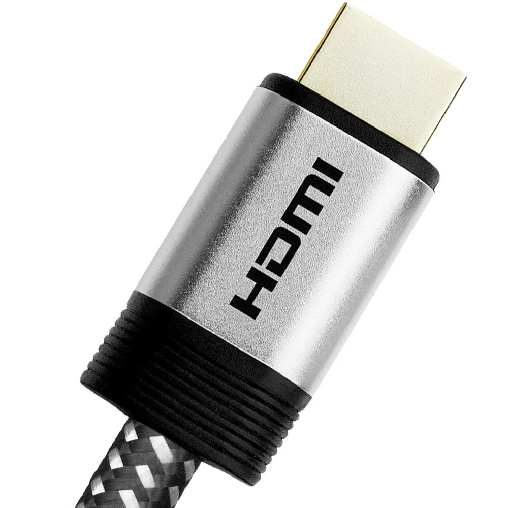 High Strength Nylon Braided 7.5m Premium RoHS HDMI Cable with Ethernet and Gold Plated Connectors - ANKUX.COM