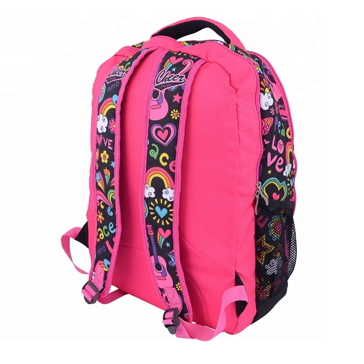Custom Team Backpack Cute Book Bags Cheap Casual Polyester Girls School