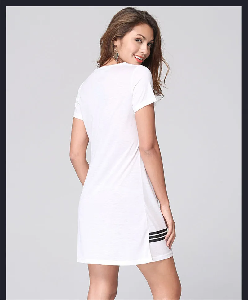 round neck t shirt dress