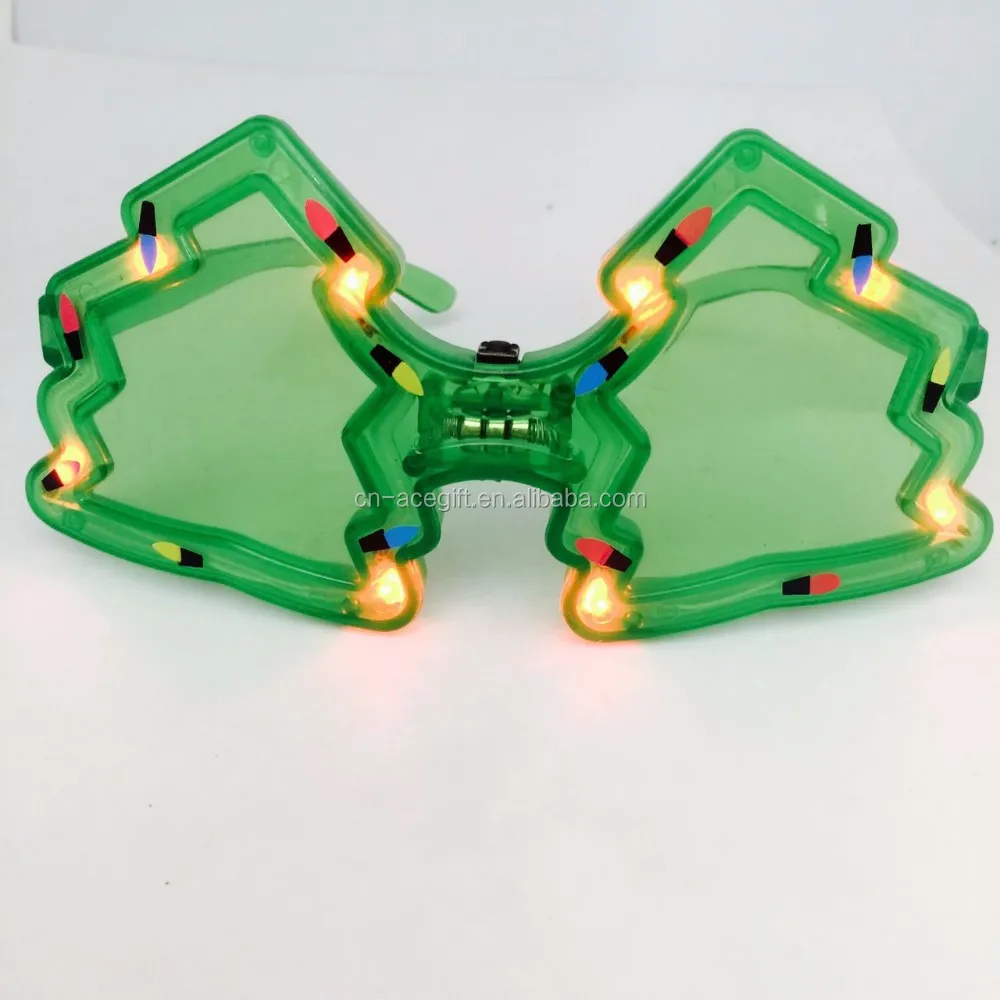 Christmas Light Up Glasseschristmas Tree Buy Flashing Glasses