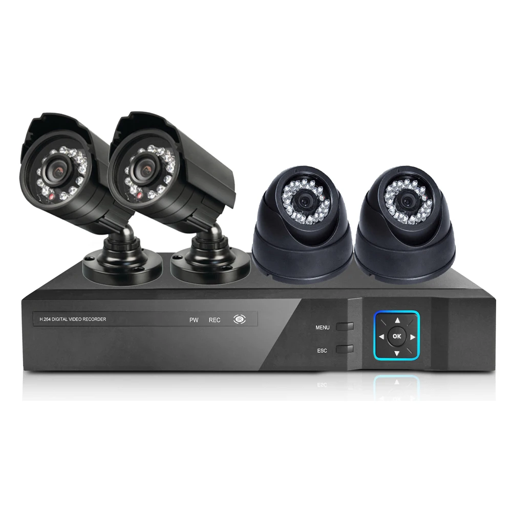 Xmeye App 4 Channels 1080p Cctv Dvr Kits 2mp Xvi Hidden Security Camera