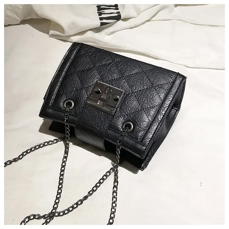 
lingge embroidered line hair bag female 2019 new hand shoulder slung tote bag 