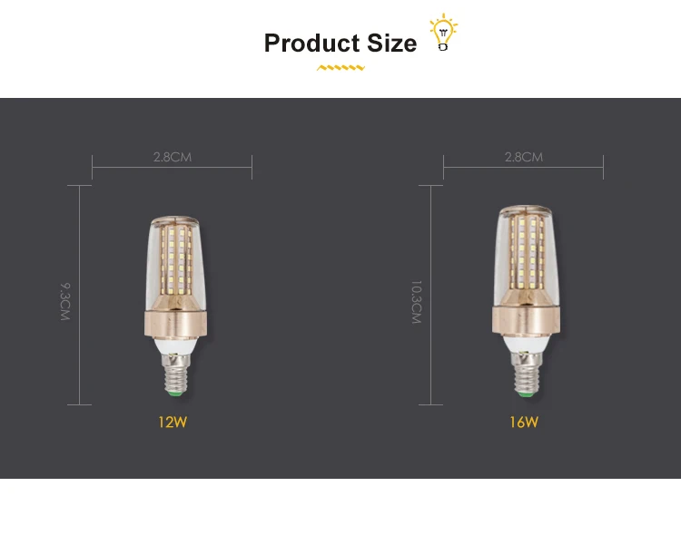 New Products High Bright 175 - 235V LED Candle Lamp