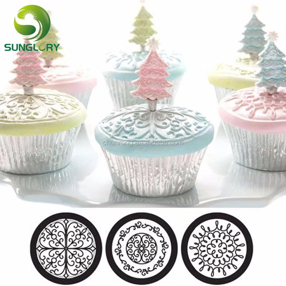 Cake Design Patisserie 6pcs Plastique Fondant Cookie Gateau Sugar Craft A Faire Soi Meme Tapis Texture Pneu Decor Mold Set Autres