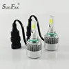 Online wholesale C6 COB high low/single led headlights 36w reall power 3800lm 3000k/6000k Car LED Headlight h1 h3 h7 h8 h9 h11