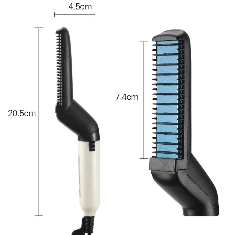 New Product Ideas 2019 Portable Heating Beard Straightener Beard Straightener for men with Anti-Scald