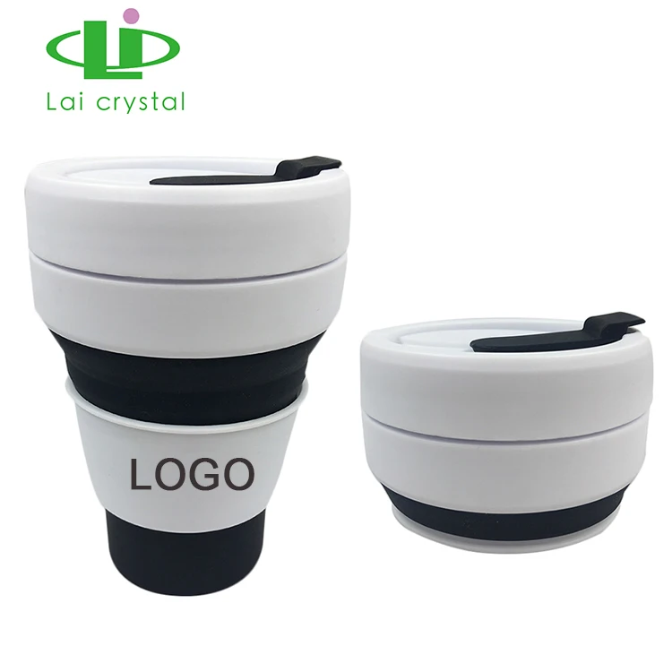 

custom color eco-friendly reusable collapsible silicone folding coffee cup, N/a