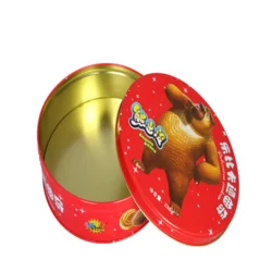 rectangular hinged tin containers