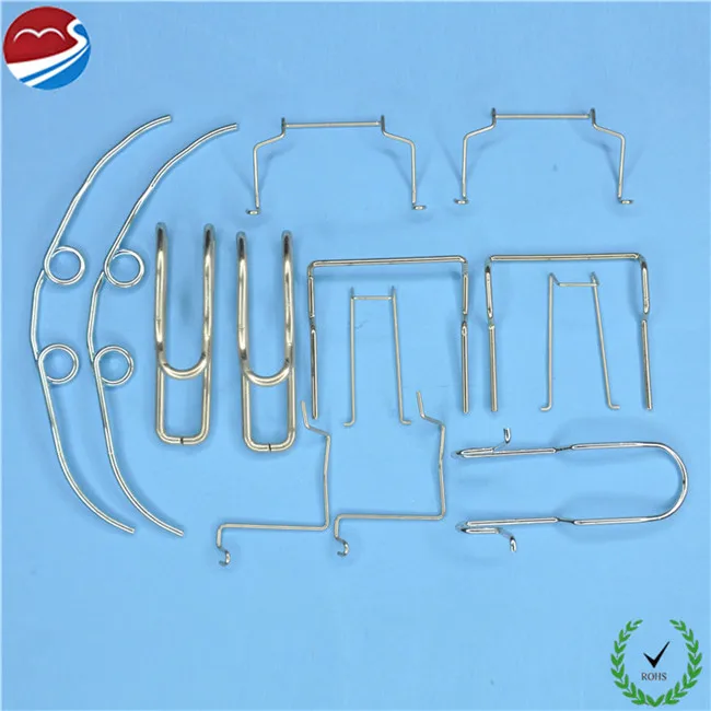 Custom Spring Steel Wire Forms U Shaped Spring Clips For Home Appliance