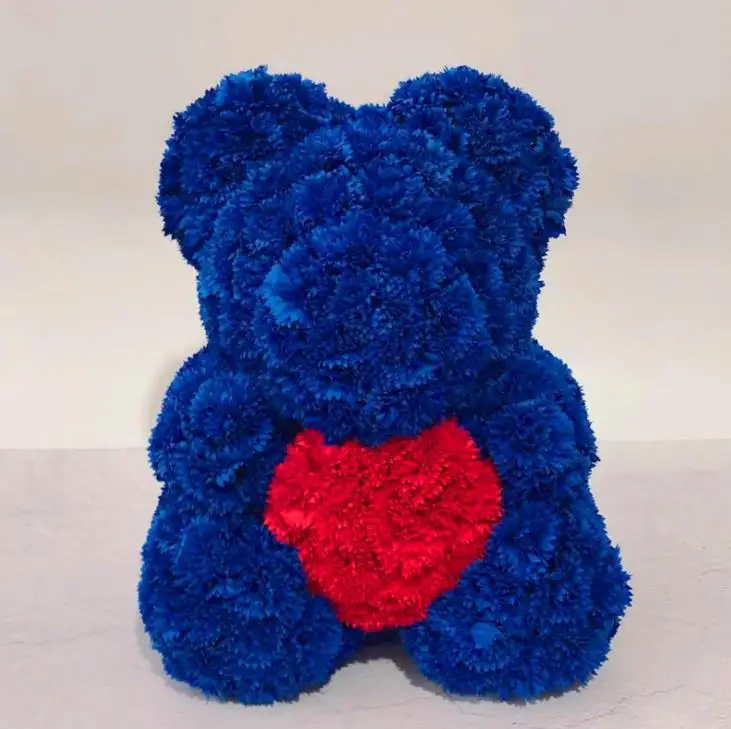 carnation teddy bear