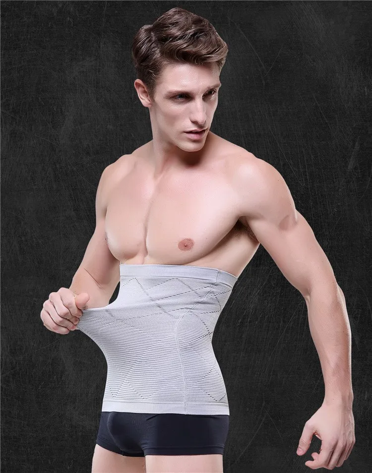 Fat Men's Waist Slim Burn Fat Weight Loss Slim Belly Belt Body Shaper ...