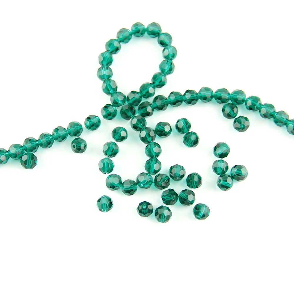 

Zircon green  thirty-two faces faceted beads for jewelry beads accessories diy hot sale