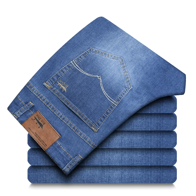 Business casual long pants men 's straight jeans
