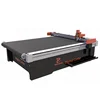 Textile material Cloth T-shirt CNC Cutting Machine factory die less flatbed digital cutter with Driven Rotary cutting tool