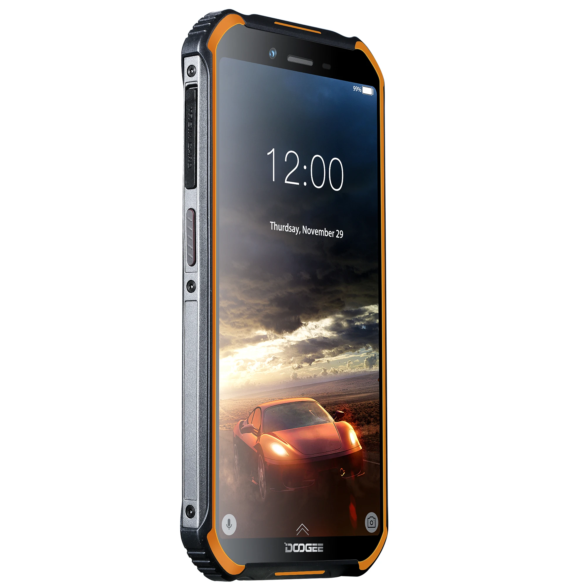 

3GB+32GB IP68 DOOGEE S40 5.5"HD 4G network Waterproof Mobile Phone 4650mAh 8MP MT6739 Android 9.0 Pie Smartphone, Black, orange