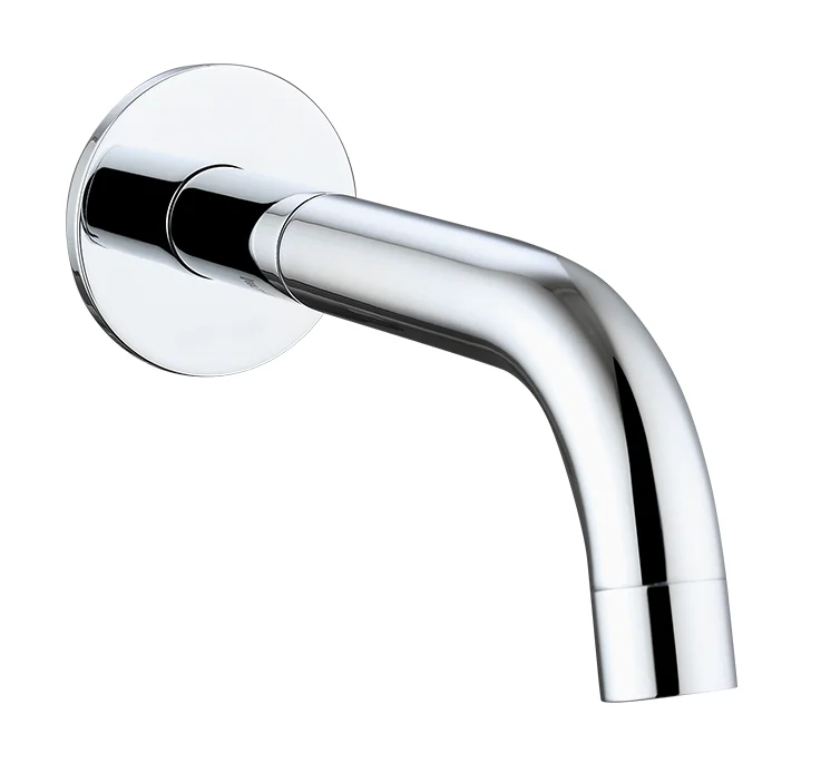 Brass wall mounted two handles basin mixer chromed faucet