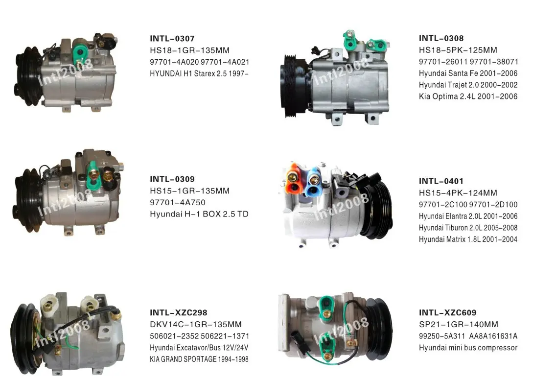 HCC HS-18 for kia/ Hyundai 9770126200 977012E200 Car AC Compressor