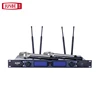 FK-800 UHF best professional dual wireless mic rf microphone system