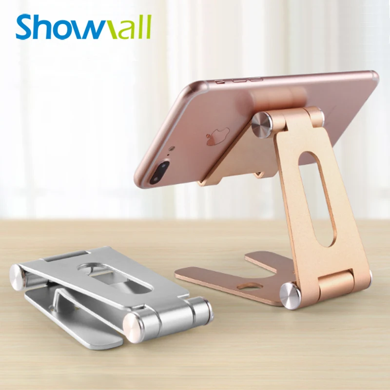 Handy foldable metal stand support to smartphone table desktop bedside tablet mount holder for ipad