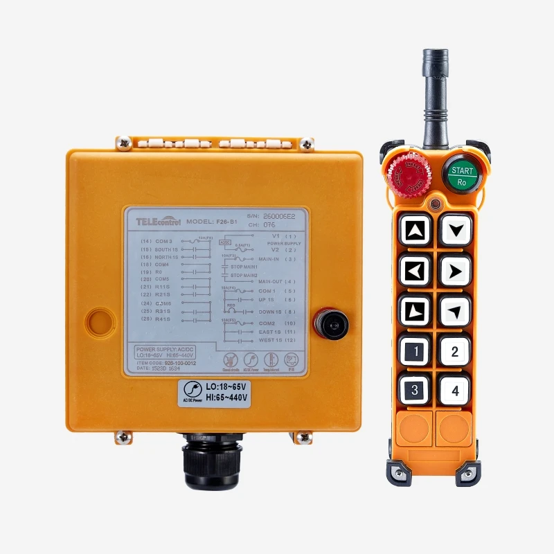 

F26-B1Control long distance rf transmitter and receiver industrial remote control for overcrane, chain hoist, overhead crane