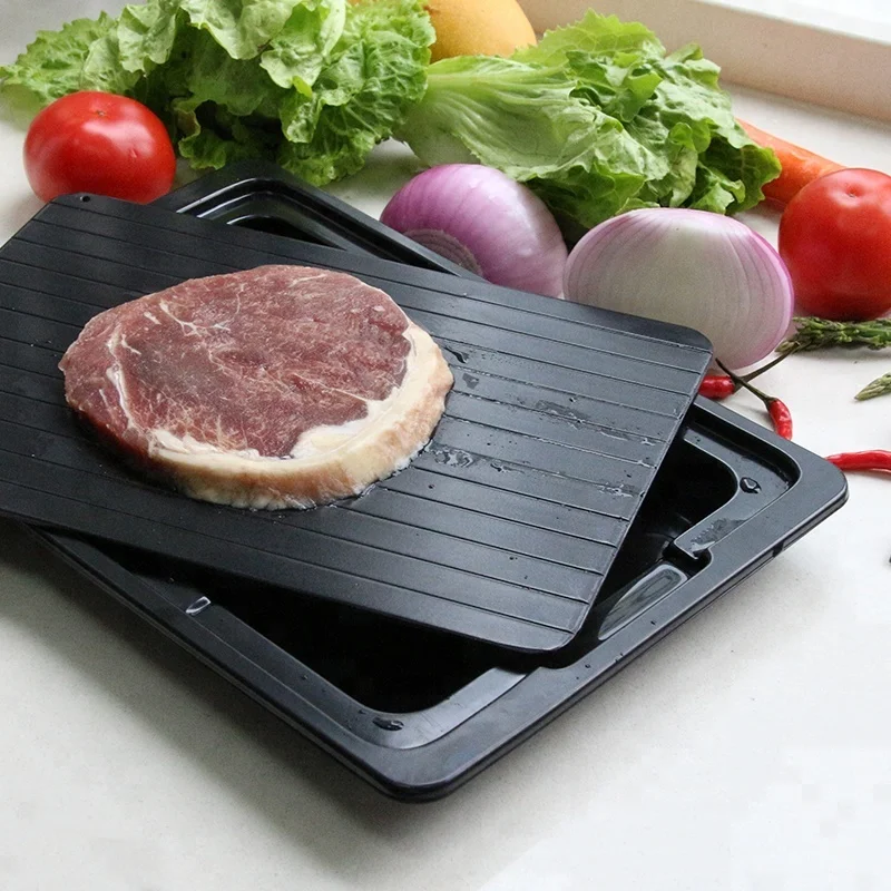 

2022 New Arrival Best Selling Products Quality Thawing Plate For Fast Defrost of Frozen Foods Defrosting Tray With Drip Plate, Any color is available