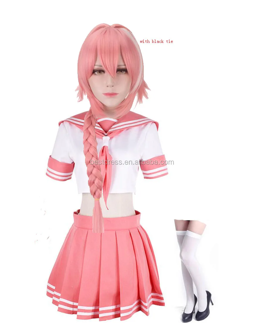 Fate/Grand Order Apocrypha FA Rider Astolfo Cosplay Costume Suit Uniform 