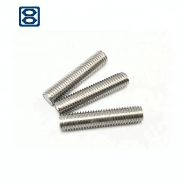 
Haiyan Bafang carbon steel or stainless steel threaded metal rod DIN975 thread rod 