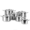 NSF Lised & Induction ready surgical steel cookware for restaurant cooking