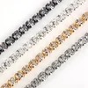 YALI Wholesale Custom White T-Shirt Rhinestone Crystal Trim