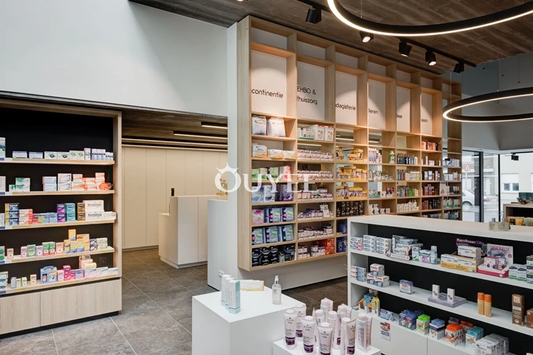 Retail Store Display Ideas Medical Shop Interior Decoration Design ...