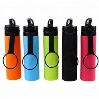 

Eco-Friendly Design silicone sports folding bottle collapsible