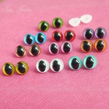 40pcs/lot new arrvial 9mm toy cat eyes plastic safety eyes for doll accessories–color option