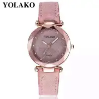

YOLAKO Latest Design Leather Quartz Wrist Fashion Women Watches For Ladies JSW-0943