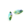 6*3 small size horse eye colorful point back crystal fancy stone for jewelry top quality factory form China