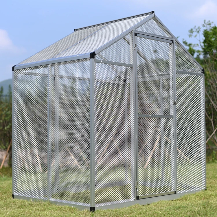 

High quality large outdoor bird cage poultry house design aluminium frame kandang burung oiseaux