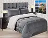 Sherpa/Fleece Casing Washable Polyester Hollow Fiber FIlling Warm Bed Comforter Set
