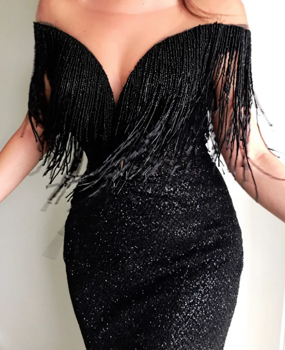 

Summer Sexy Women Halter Tassel Backless Bodycon Party Off Shoulder Dress