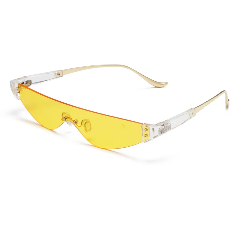 fashion cat eye sunglasses women rimless sun glasses trending sunglasses
