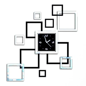 Image of Art Modern Luxury DIY Removable Preciser Mirror Wall Clock