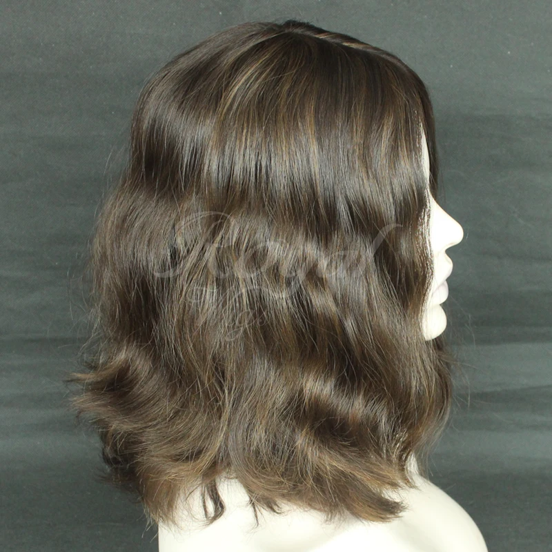 Best Seller Wave Top Quality Jewish Wig Topper Kippah Fall 100 Human