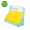 Bright Colour Supermarket Portable School Appliance Cardboard Counter Display Stands