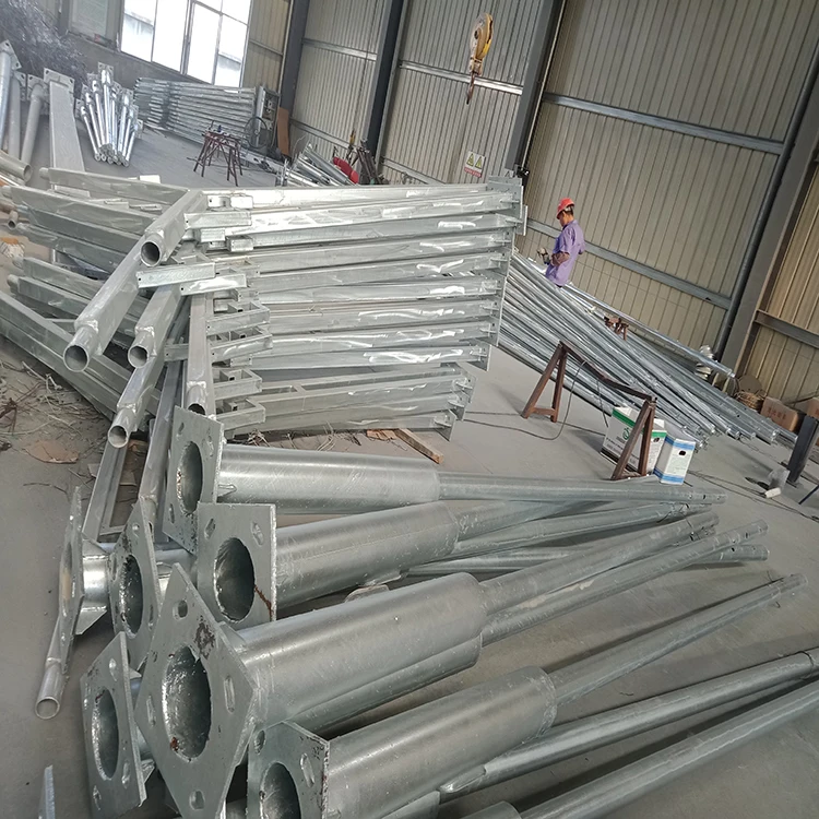 
steel pole manufacturer 6m,7m,8m,9m,10m,11m,12m,13m height Q345 steel LED outdoor well warranty term street lighting pole 