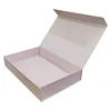 Recycled Printing Custom Logo gold foil foldable book shape flip top christmas eid Pink luxury Gift Packaging box